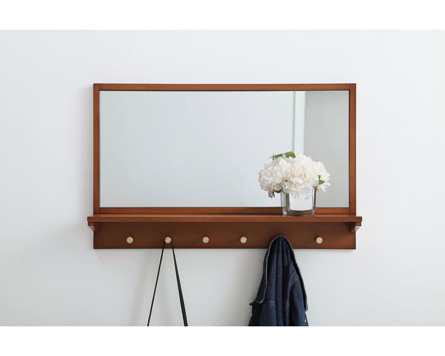 Elegant Wall Mirror - Brass, L 34" (MR503421PE)