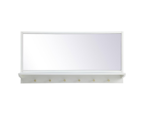 Elegant Wall Mirror - White, L 42" (MR504221WH)