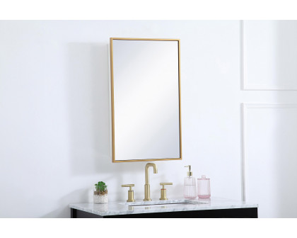 Elegant Wyn Medicine Cabinet - Brass, L 17" (MR571728BRS)