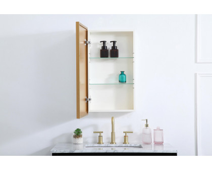 Elegant Wyn Medicine Cabinet - Brass, L 17" (MR571728BRS)