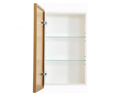 Elegant Wyn Medicine Cabinet - Brass, L 17" (MR571728BRS)