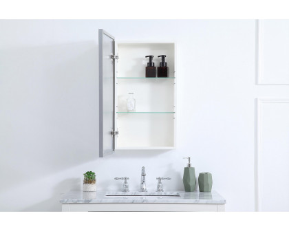 Elegant Wyn Medicine Cabinet - Silver, L 17" (MR571728S)