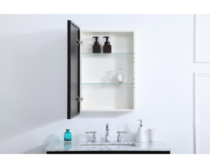 Elegant Wyn Medicine Cabinet - Black, L 20" (MR572028BLK)