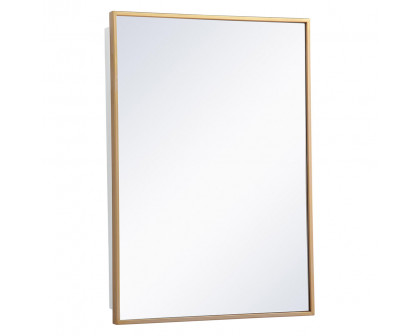 Elegant Wyn Medicine Cabinet - Brass, L 20" (MR572028BRS)