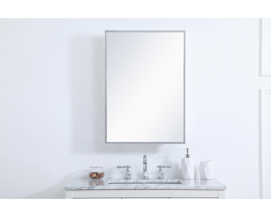 Elegant Wyn Medicine Cabinet - Silver, L 20" (MR572028S)