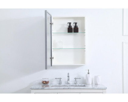 Elegant Wyn Medicine Cabinet - Silver, L 20" (MR572028S)