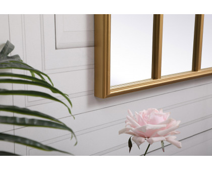 Elegant Wall Mirror - Brass, L 41.5" (MR612842BR)