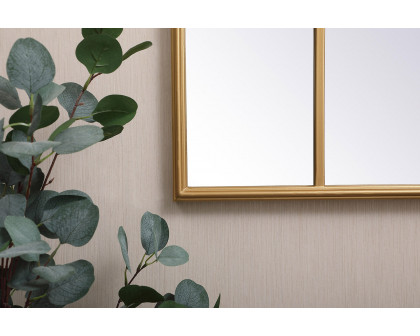 Elegant Wall Mirror - Brass, L 47.25" (MR613248BR)