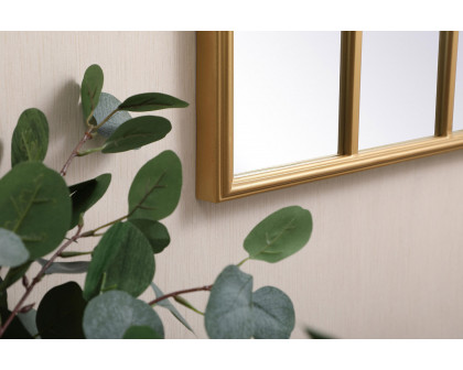 Elegant Wall Mirror - Brass, L 47.25" (MR613248BR)