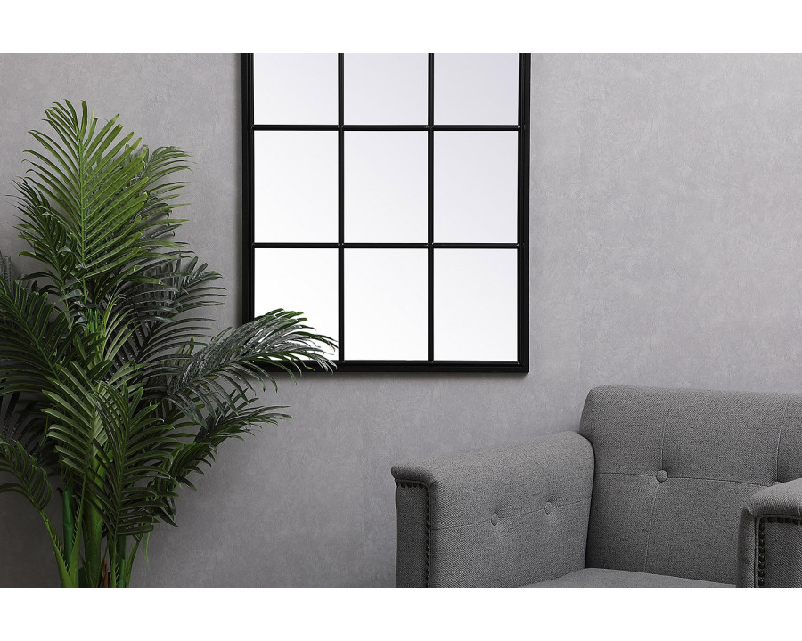 Elegant Wall Mirror - Black, L 36" (MR622836BK)