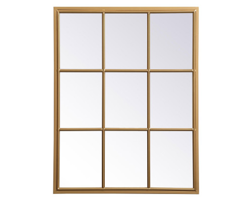 Elegant Wall Mirror - Brass, L 36" (MR622836BR)