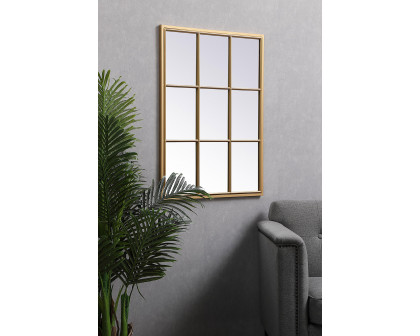 Elegant Wall Mirror - Brass, L 36" (MR622836BR)