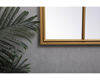 Elegant Wall Mirror - Brass, L 36" (MR622836BR)