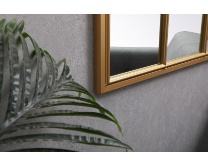 Elegant Wall Mirror - Brass, L 36" (MR622836BR)