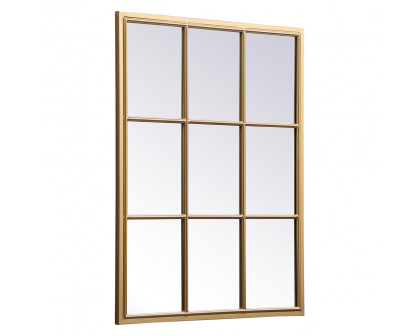 Elegant Wall Mirror - Brass, L 36" (MR622836BR)