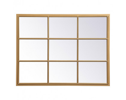 Elegant Wall Mirror - Brass, L 36" (MR622836BR)