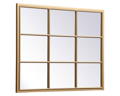 Elegant Wall Mirror - Brass, L 36" (MR622836BR)