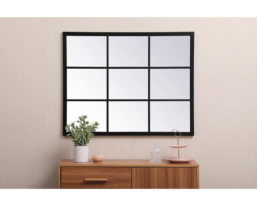 Elegant Wall Mirror - Black, L 40" (MR623240BK)