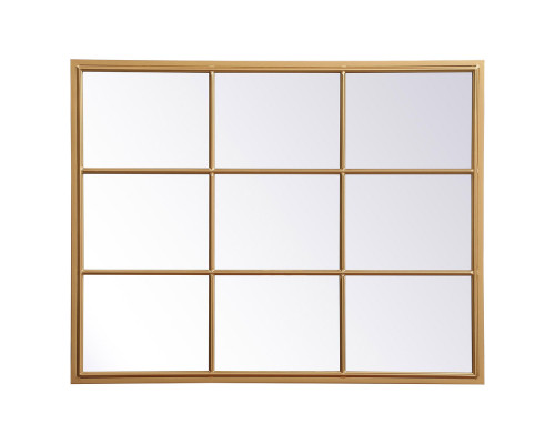 Elegant Wall Mirror - Brass, L 40" (MR623240BR)