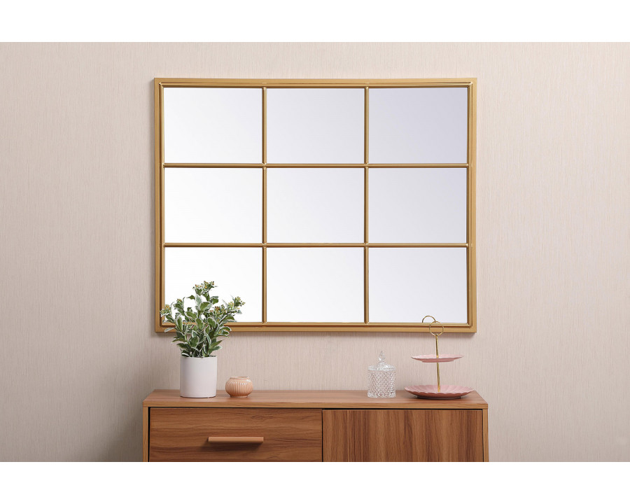 Elegant Wall Mirror - Brass, L 40" (MR623240BR)