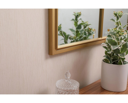 Elegant Wall Mirror - Brass, L 40" (MR623240BR)