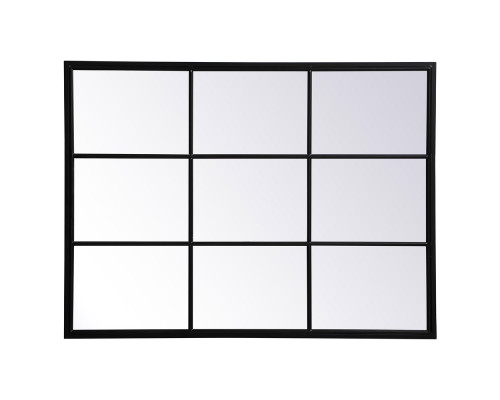 Elegant Wall Mirror - Black, L 48" (MR623648BK)