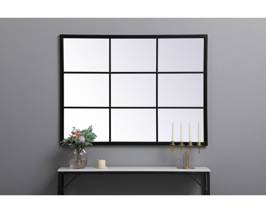 Elegant Wall Mirror - Black, L 48" (MR623648BK)