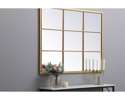 Elegant Wall Mirror - Brass, L 48" (MR623648BR)