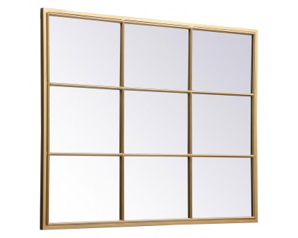 Elegant Wall Mirror - Brass, L 48" (MR623648BR)