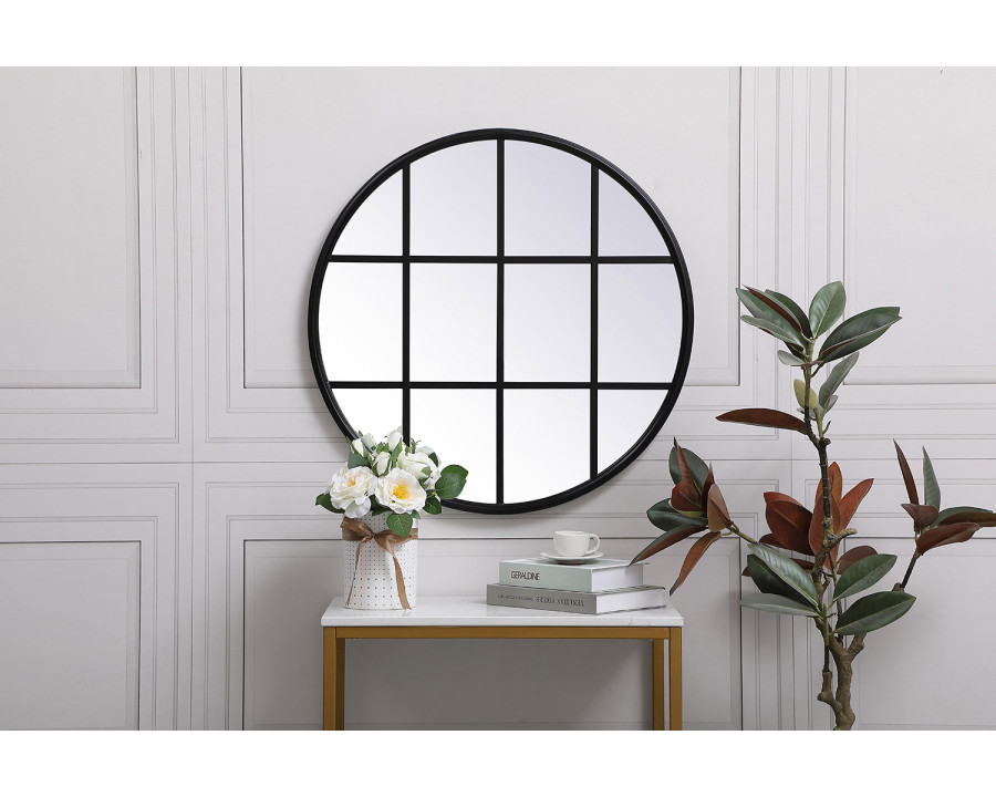 Elegant Wall Mirror - Black, L 28" (MR632828BK)