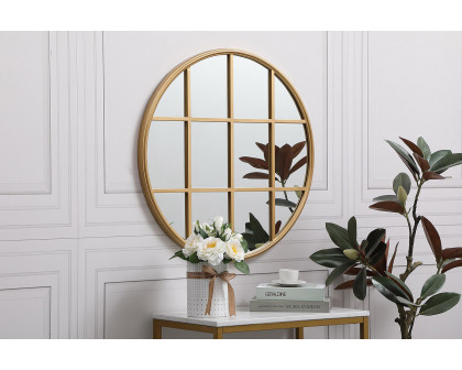 Elegant Wall Mirror - Brass, L 28" (MR632828BR)