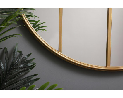 Elegant Wall Mirror - Brass, L 31.5" (MR633232BR)