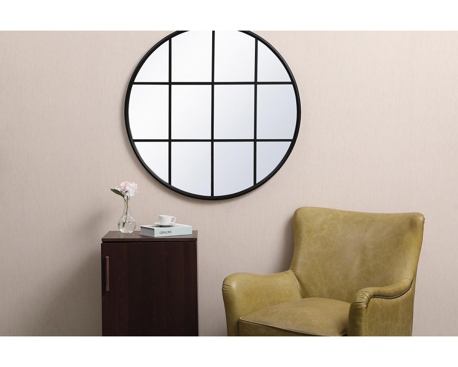 Elegant Wall Mirror - Black, L 36.25" (MR633636BK)