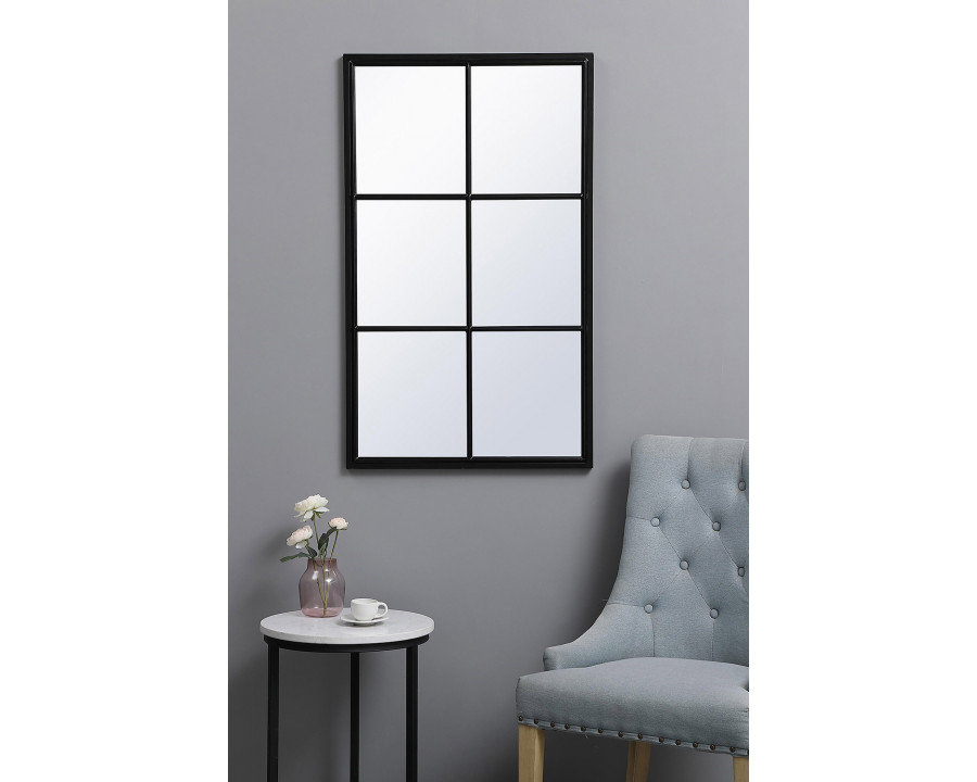 Elegant Wall Mirror - Black, L 40" (MR642440BK)