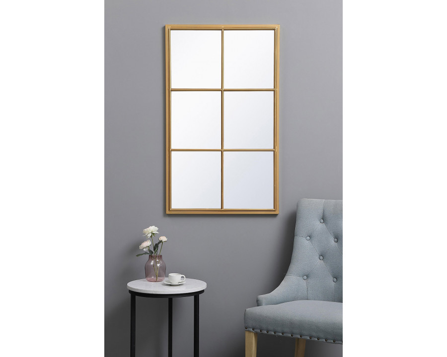 Elegant Wall Mirror - Brass, L 40" (MR642440BR)