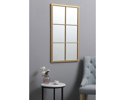 Elegant Wall Mirror - Brass, L 40" (MR642440BR)