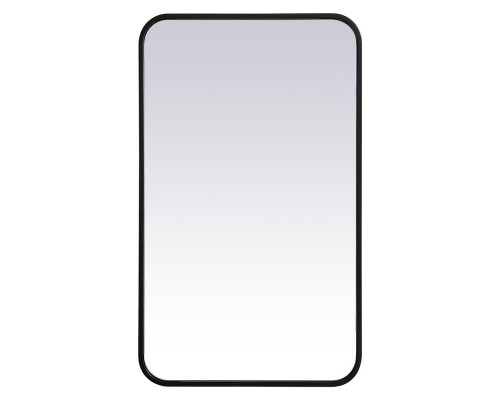 Elegant Wall Mirror - Black, L 30" (MR801830BK)