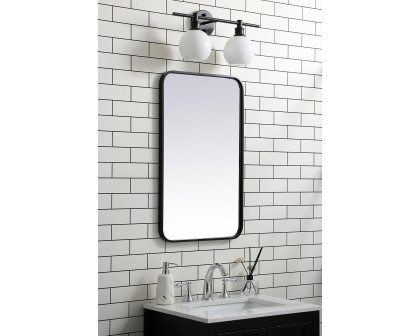 Elegant Wall Mirror - Black, L 30" (MR801830BK)