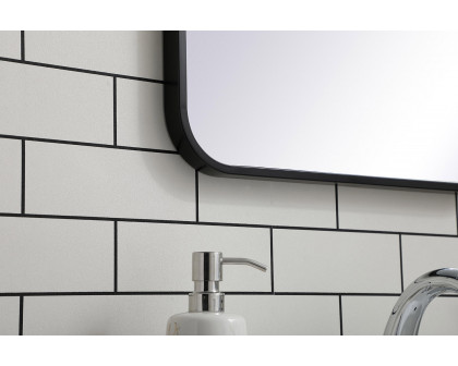 Elegant Wall Mirror - Black, L 30" (MR801830BK)