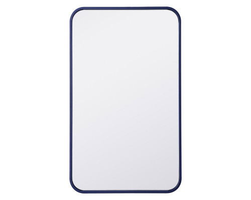 Elegant Wall Mirror - Blue, L 30" (MR801830BL)