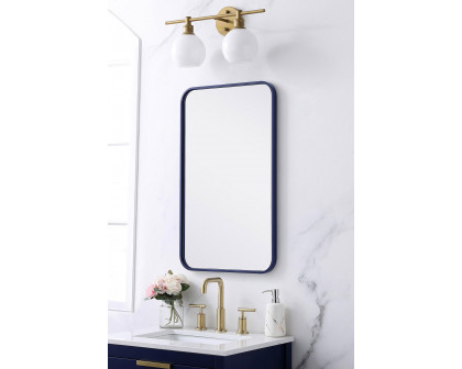 Elegant Wall Mirror - Blue, L 30" (MR801830BL)