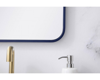 Elegant Wall Mirror - Blue, L 30" (MR801830BL)