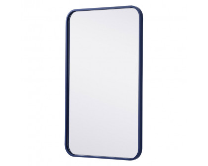 Elegant Wall Mirror - Blue, L 30" (MR801830BL)