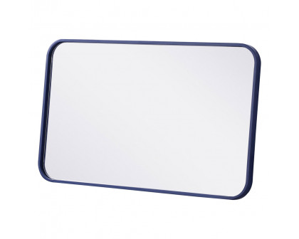 Elegant Wall Mirror - Blue, L 30" (MR801830BL)