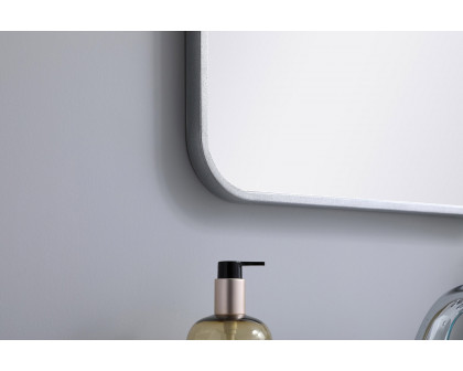 Elegant Wall Mirror - Silver, L 30" (MR801830S)