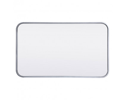 Elegant Wall Mirror - Silver, L 30" (MR801830S)