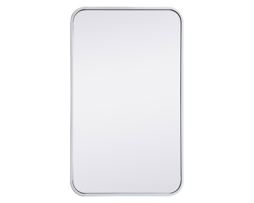 Elegant Wall Mirror - White, L 30" (MR801830WH)