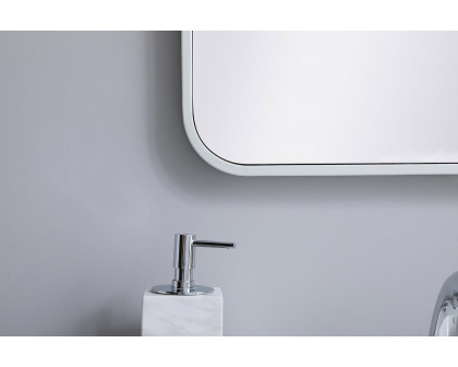 Elegant Wall Mirror - White, L 30" (MR801830WH)