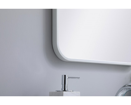 Elegant Wall Mirror - White, L 30" (MR801830WH)