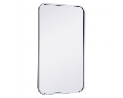 Elegant Wall Mirror - White, L 30" (MR801830WH)